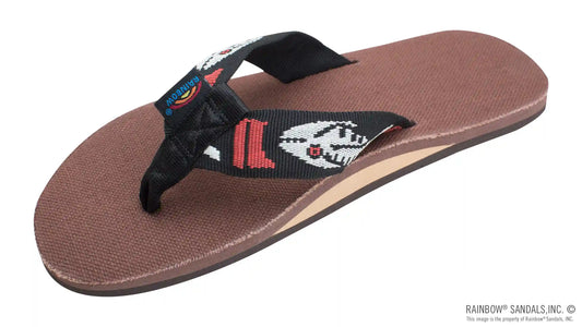 Single Layer Hemp with a 1" Nylon Fish Pattern Strap