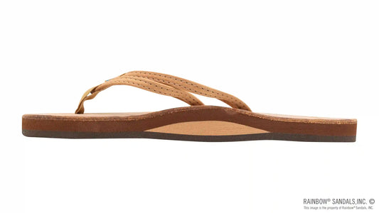 The Sandpiper - Luxury Leather Single Layer Arch Support with 1/3" Double Narrow Strap
