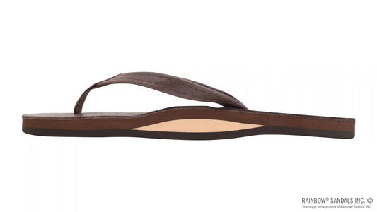 Single Layer Classic Leather with Arch Support and a 1/2" Narrow Strap