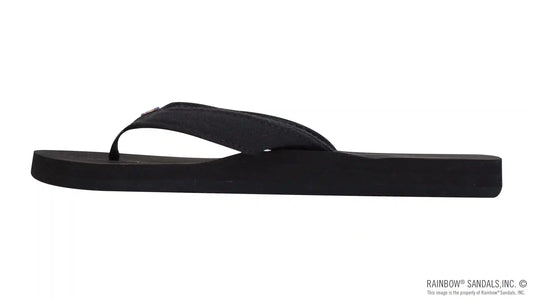 The Bella - Soft Top Black Tapered Canvas Strap
