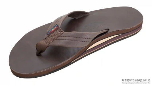 Double Layer Arch Support Classic Leather with 1" Strap